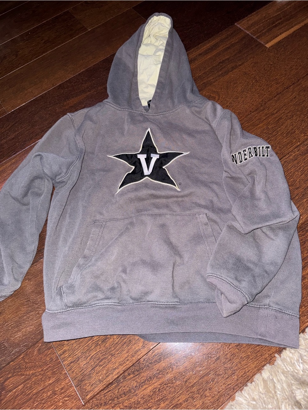 Colosseum Black Hoodie with Cream Lined Hood